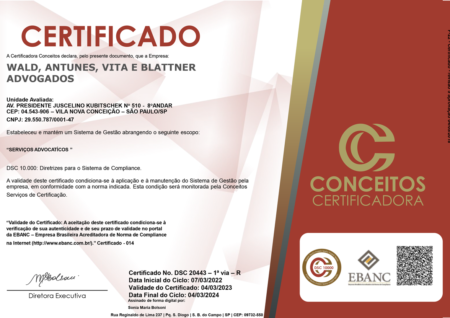 Certificado Compliance
